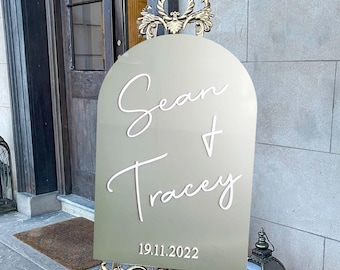 Wedding Entrance Sign, Welcome Wedding Sign, Arch Wedding Decor, Personalized Welcome to our Wedding Sign, Wedding decor, Reception Sign