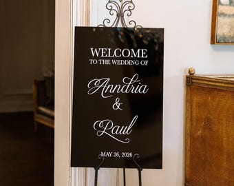 Custom It was Always You Acrylic Wedding Sign, Couple Name Wedding Welcome Signage, Engagement Sign, Reception Sign Wedding decor
