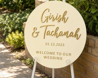 Personalized Acrylic Wedding Welcome Sign | Custom Acrylic Sign | Wedding Decor | Welcome Wedding Sign