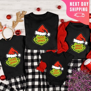 Family Christmas Shirt, Grinch Matching Tee for Christmas, Grinchy Christmas Matching tee, Grinchy Family Shirt, Christmas Gift, Grinch Gift
