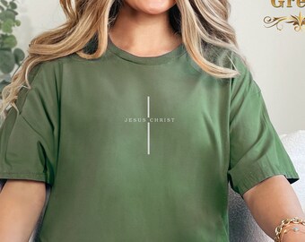 Embroidered Jesus Christ Shirt, Christian Shirt, Jesus Shirt, Bible Verse Shirt, Faith Shirt, Religious Shirt, Gift for Christian