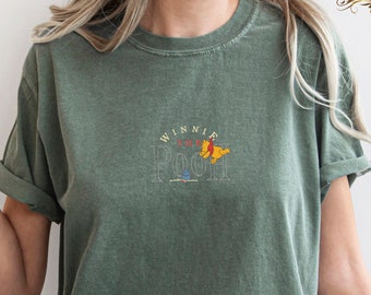 Embroidered Winnie The Pooh Honey T-Shirt, Bear Shirt, Pooh Shirt, Gift for Birthday Shirt