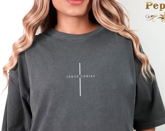 Embroidered Jesus Christ Shirt, Christian Shirt, Jesus Shirt, Bible Verse Shirt, Faith Shirt, Religious Shirt, Gift for Christian