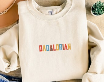 Embroidered Dadalorian Sweatshirt, Dad Sweatshirt, Husband Gift, Father's Day Gift, Gift for him, Gift for Father