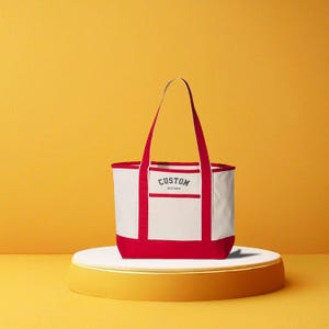 Embroidered Custom Design Deluxe Tote Bag, Personalized Custom Text Bag, Custom  Bag, Customize Your Own Bag