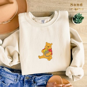 Embroidered Winnie The Pooh Sweatshirt, Pooh And Friends Sweater, Disney Pooh Crewneck, Pooh Bear And Co Sweatshirt, Winnie The Pooh