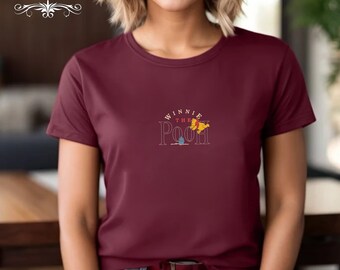 Embroidered Winnie The Pooh Honey T-Shirt, Bear Shirt, Pooh Shirt, Gift for Birthday Shirt