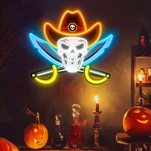 Placa de néon de Halloween personalizada, decoração de Halloween, luz LED para festa de Halloween, fantasma de Halloween, presente personalizado