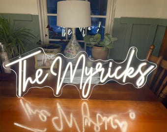 Custom Neon Sign, Neon Signs, Neon sign bedroom, LED Neon Sign, Wedding sign, Neon light Sign, Home Decor, Wall Decor, Personalized Sign