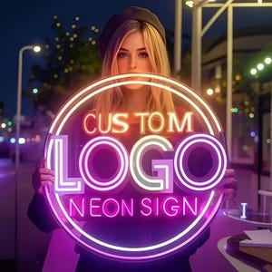 Logo néon personnalisé, Enseigne UV néon, Impression UV d'enseigne LED acrylique personnalisée, Décoration murale, Enseigne commerciale LED personnalisée, Enseigne lumineuse néon pour logo personnalisé