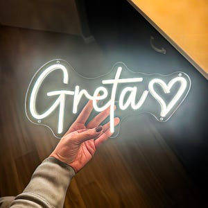 Placa de neon personalizada | Melhores presentes para ela | Presente para crianças | Placa de neon com nome | Luz de LED | Presente de casamento | Decoração de parede | Decoração para casa | Presente de Natal