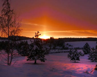 Winter Magic Fine Art Photography Landscape Pacific Northwest Sunset