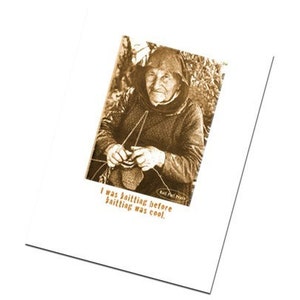 Greeting Card For Knitters Funny Humorous Handmade- I Was Knitting...