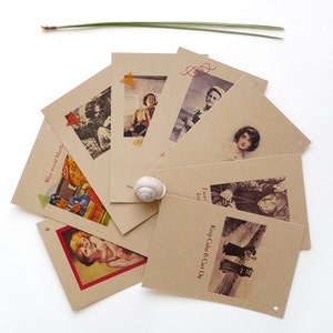 Gifts for Knitters Gauge Cards Note Cards Funny Original Collection Retro Design Handmade image 4