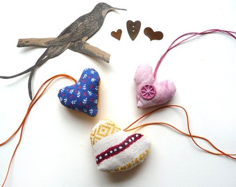 Handmade Hearts Retro Valentines Gift Folk Primitive Art (1)