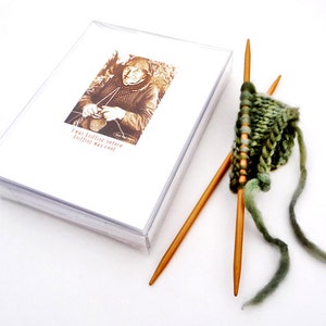 Greeting Card for Knitters Funny Humorous gift for knitters Handmade image 2