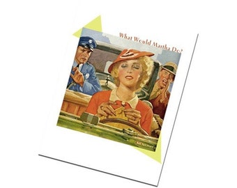 Greeting Card for Knitters Funny Humorous  - What Would...