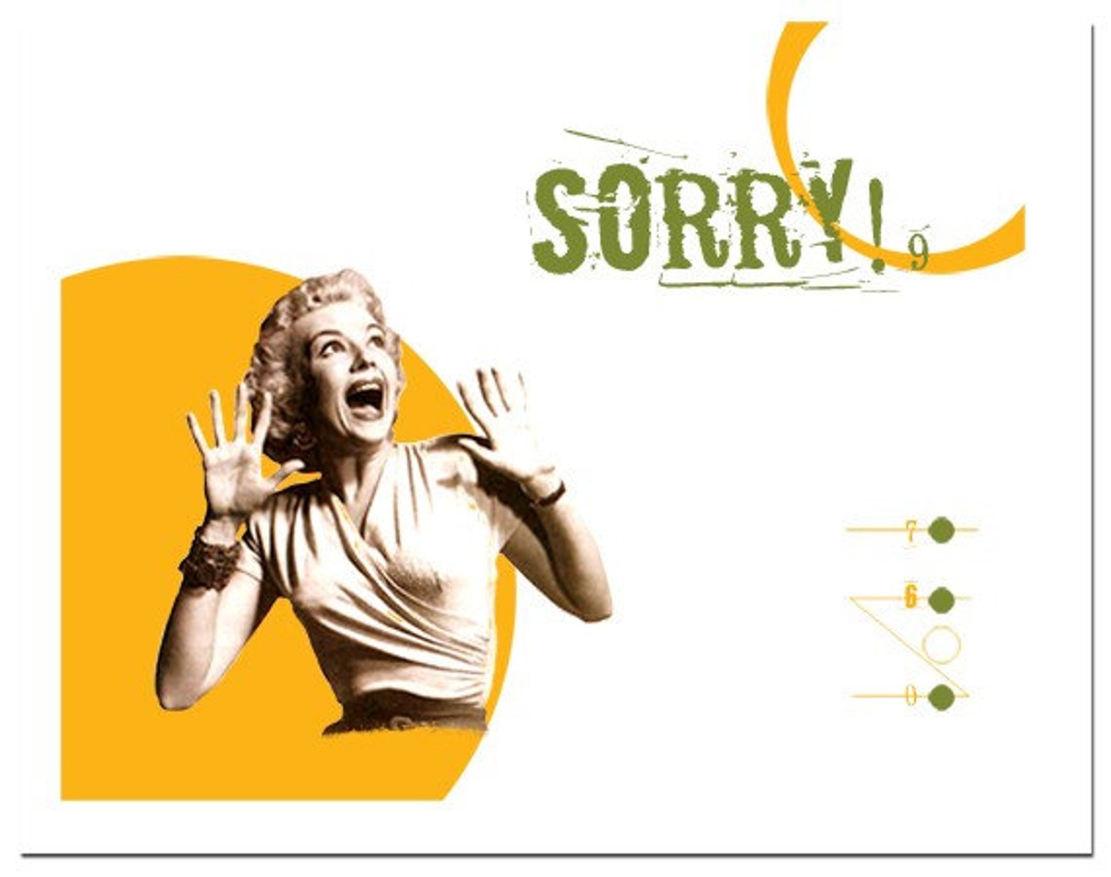 Apology Greeting Cards Set Sorry Funny Geeky Original Etsy