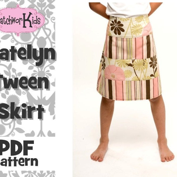 Tween Layered  Skirt Pattern Ebook