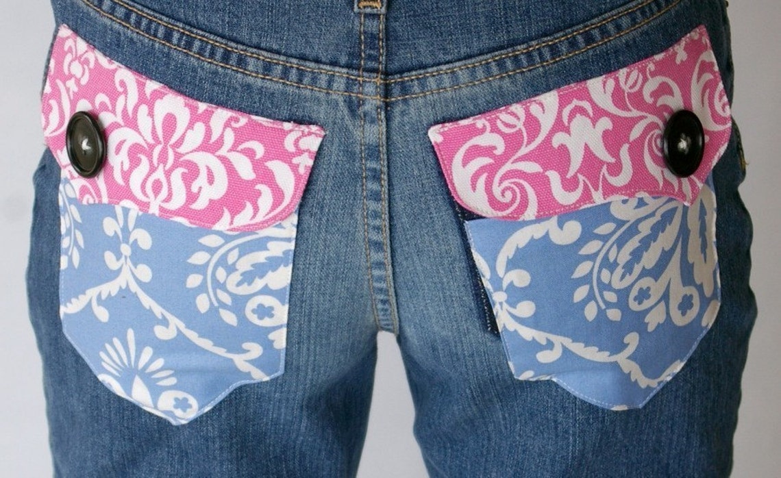 Posh Pockets Embellishing Jeans 101 Ebook Tutorial Pattern - Etsy