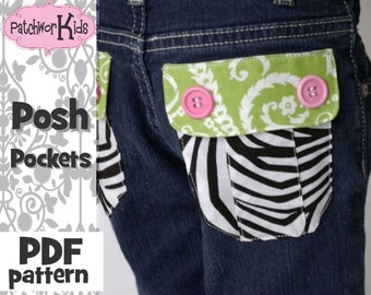 Posh Pockets Embellishing Jeans 101 Ebook Tutorial Pattern