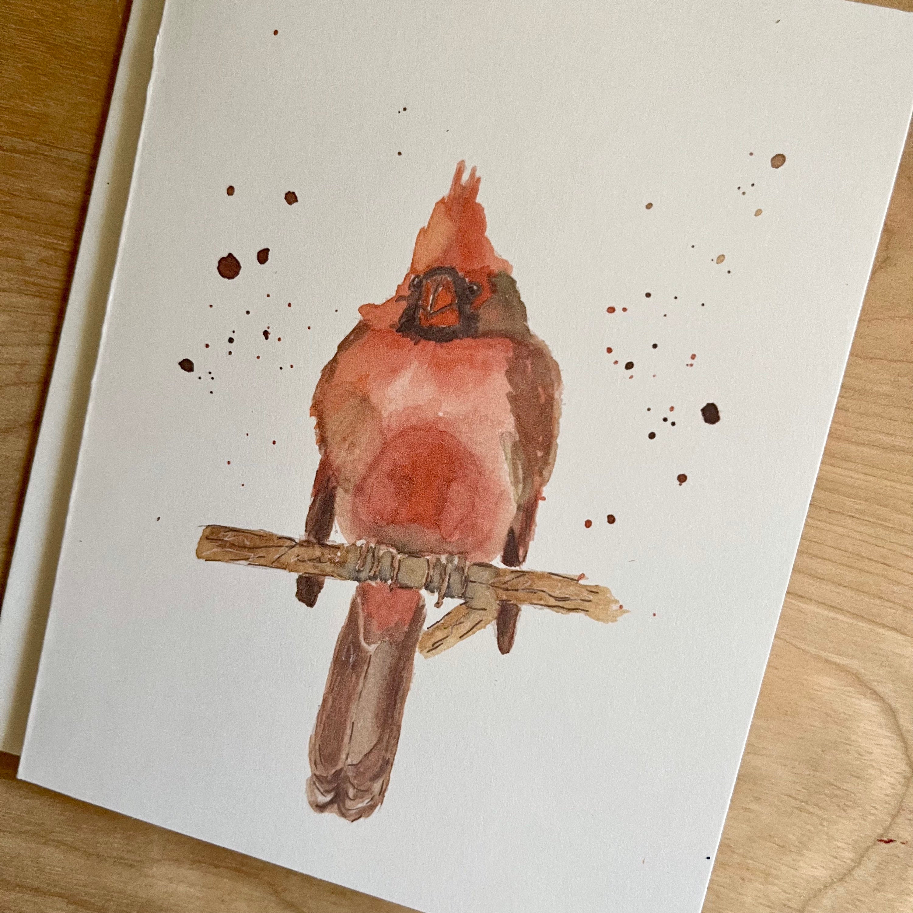 Cardinal Note Cards A2 4 1/4 X 5 1/2 - Etsy