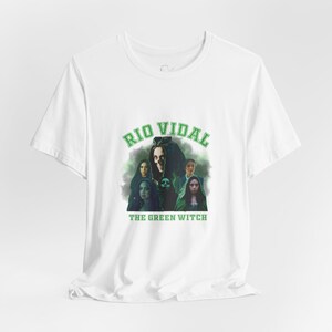 Rio Vidal Vintage T-Shirt – Marvel’s Coven of Chaos Inspired Tee, Retro Green Witch Design