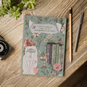 TTPD hate it here notebook cute notebook Flower arrengement Love and poetry Composition notebook Books Swiftie Taylor book free shipping