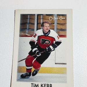 1987 Mini O-Pee-Chee Hockey Leaders Card # 20 Tim Kerr