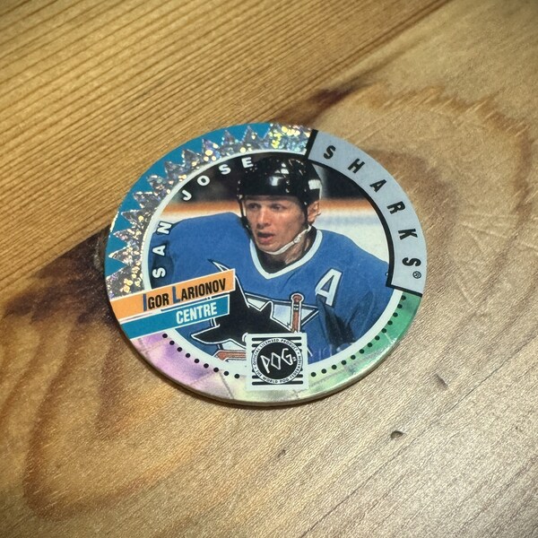 San Jose Sharks Igor Larionov Hockey Pog 1994