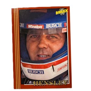 1992 Maxx Trading Card #27 Jimmy Hensley NASCAR