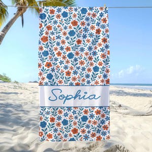 Custom Beach Towel, 4th of July Beach Towel, Patriotic Beach Towel, American Flag, Fourth of July, Independence Day, Summer Trip, Pool Towel