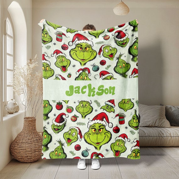 The grinch fleece blanket shop