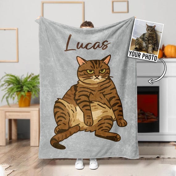 Custom Dog Blanket Personalized Using Pet Photo With Name Custom Dog ...