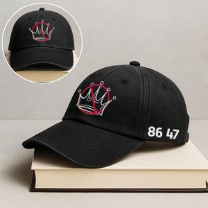 No Kings Hat, No Kings In America Hat, Patriotic Hat, Protest Hat, Political Hat, Pro Democracy, Anti Trump Hat, Democracy Embroidered Hat