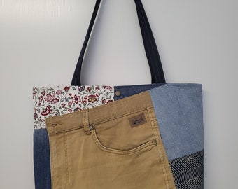 Borsa a tracolla in jeans