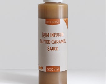 Rum Infused Salted Caramel Sauce 500ML
