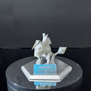 Red XIII / Nanaki Low Poly STL Sitting