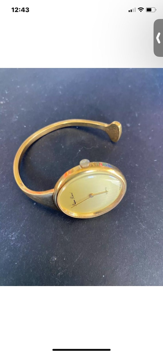 Vintage Phillipe Pechard Modernist Gold Tone Cuff Watch - Etsy