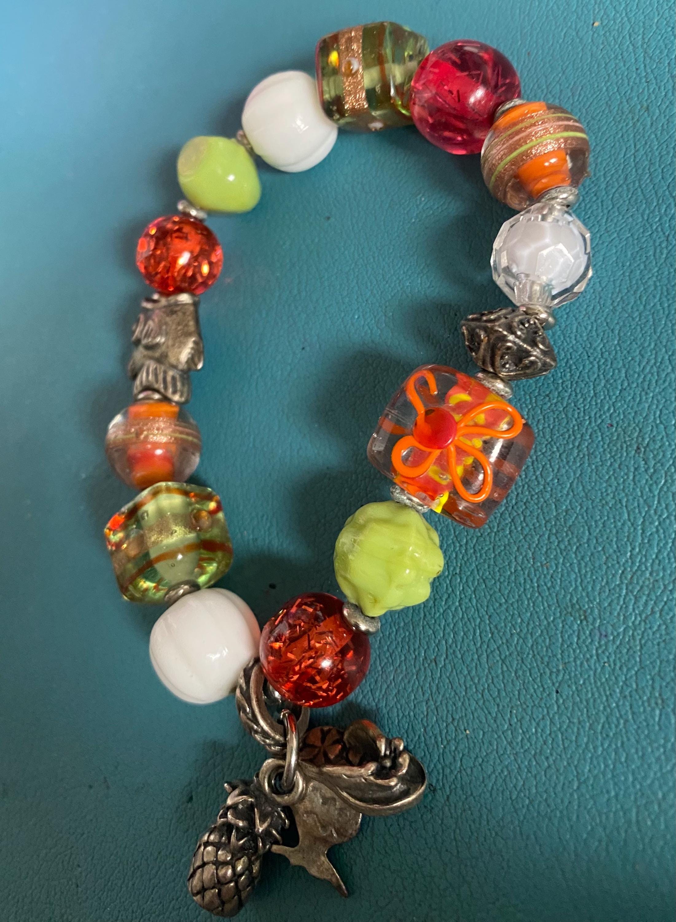 Murano glass italian bracelet - Etsy 日本