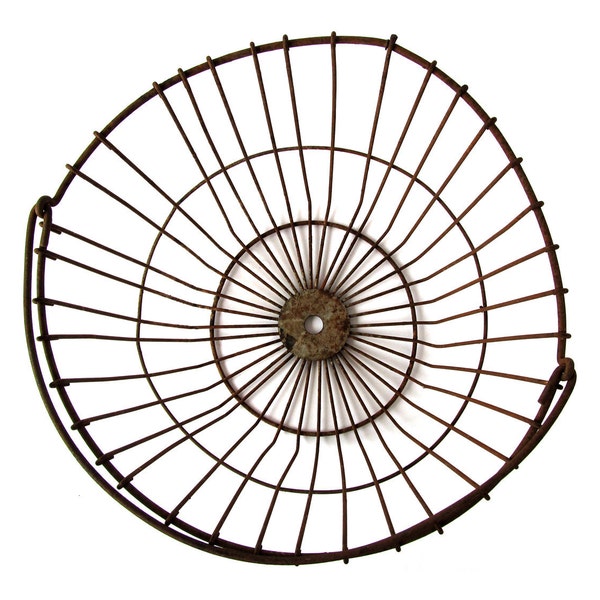 Vintage EGG BASKET Metal