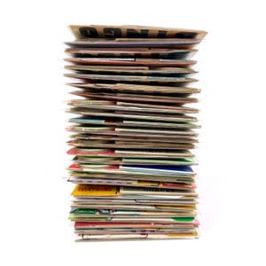 Papel vintage para diarios basura, artículos de decoración divertidos y de juegos para álbumes de recortes y collages. imagen 5
