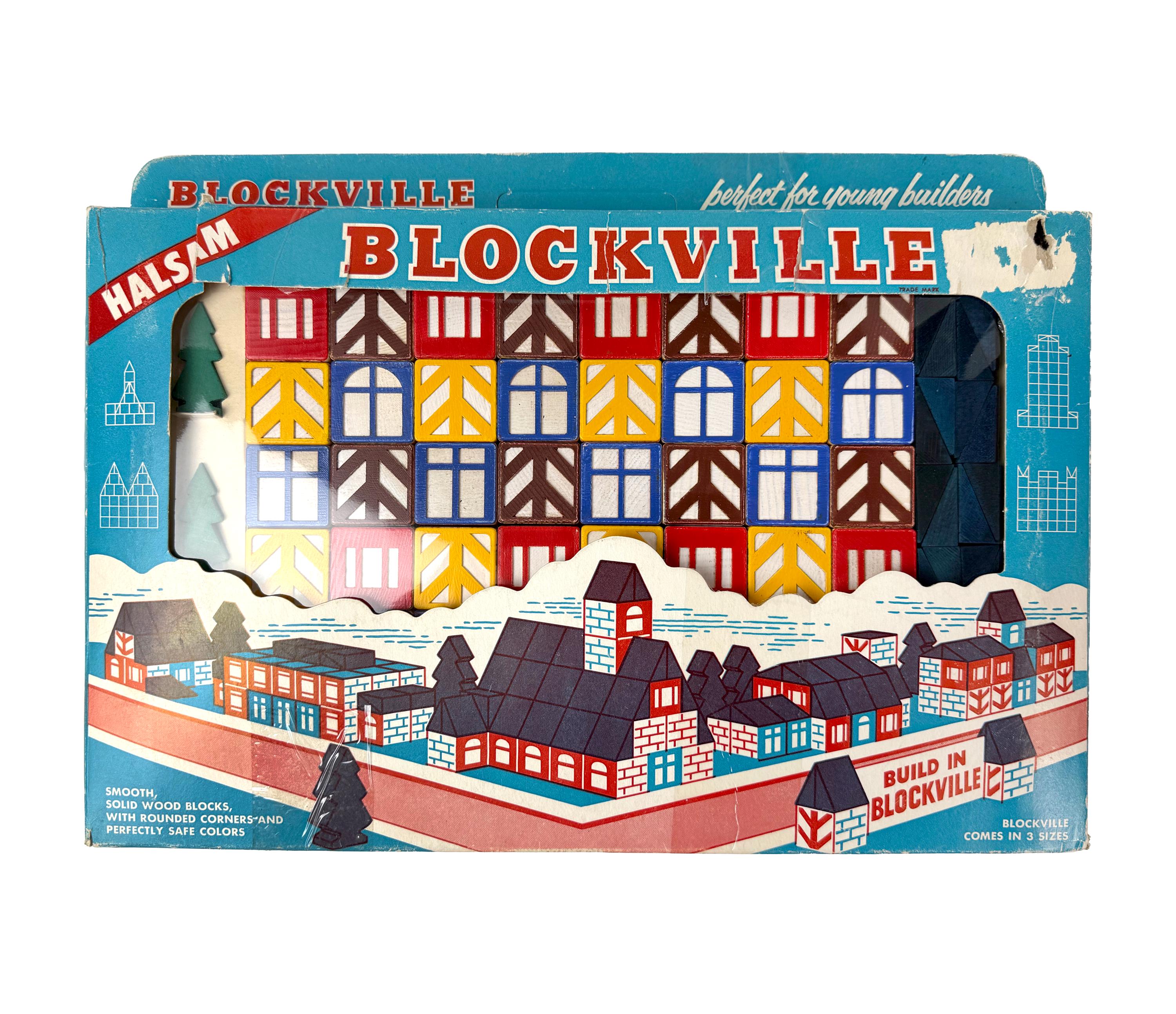 Vintage Blockville Wooden Building Blocks by Halsam Company 1950s - Etsy