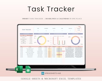 Aufgaben Tracker Vorlage | Google Sheets & Excel-Produktivität