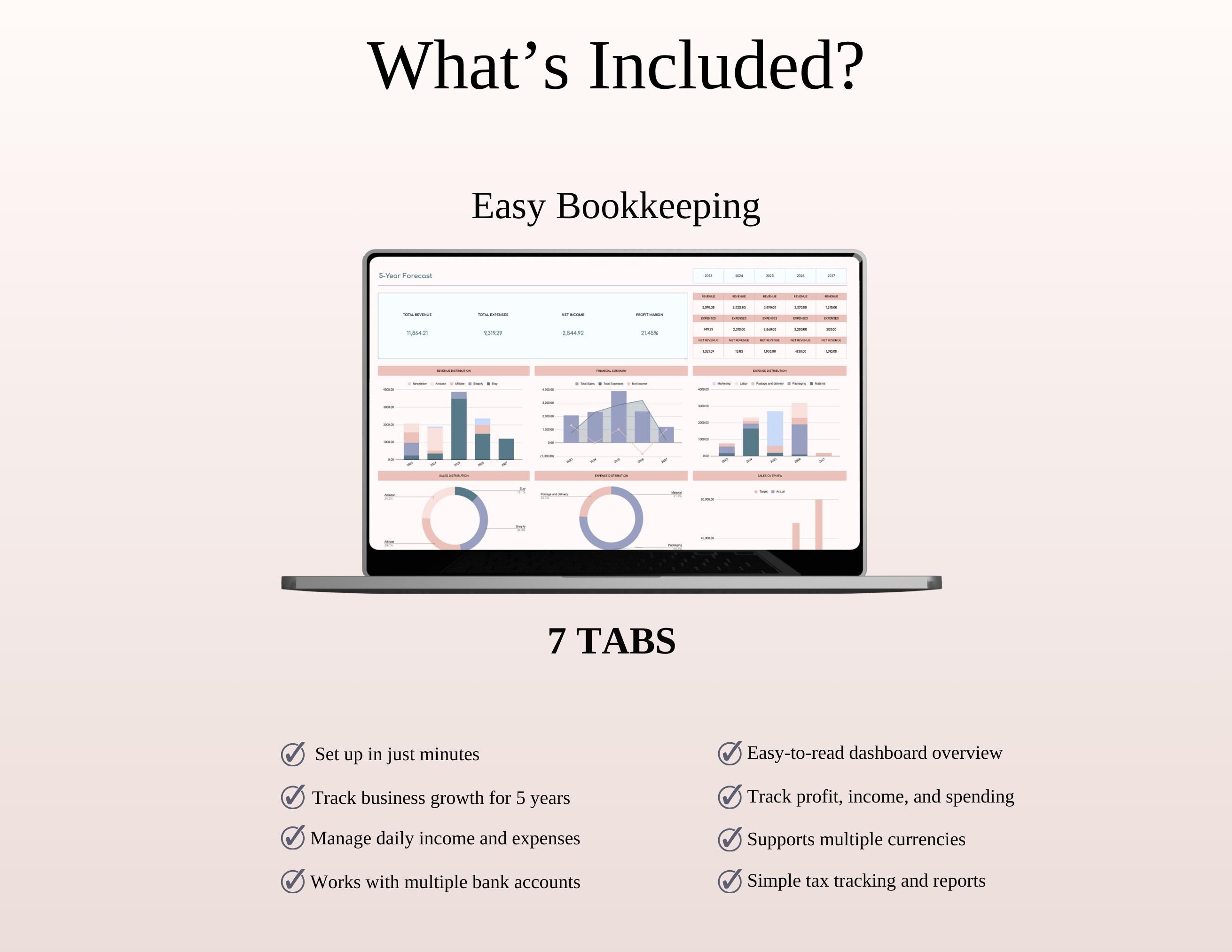 Small Business Bundle | Excel & Google Sheets | 16 Templates - Etsy