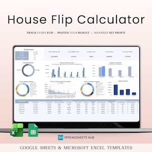 House Flipping Calculator Template for Google Sheets & Excel