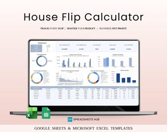 House Flipping Calculator Template for Google Sheets & Excel
