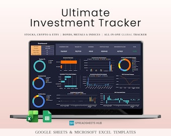 Ultimate Investment Portfolio Tracker | Dark Mode