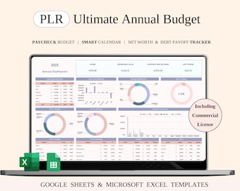 PLR - Annual Budget Spreadsheet Template (With Resale Rights)