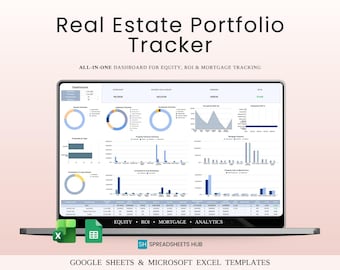 Real Estate Investment Portfolio Tracker for Google Sheets & Excel